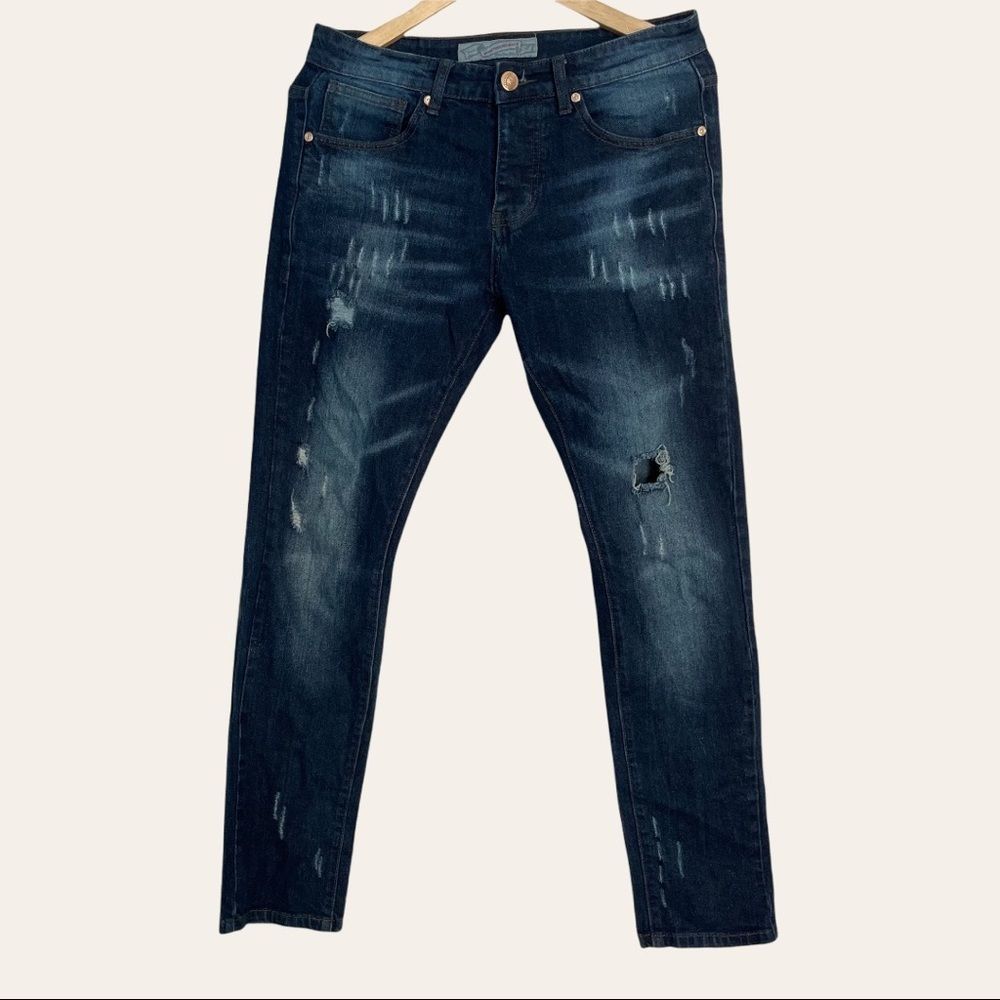 GT Classic denim good touch cut Dark blue men’s jeans Size W31 L32